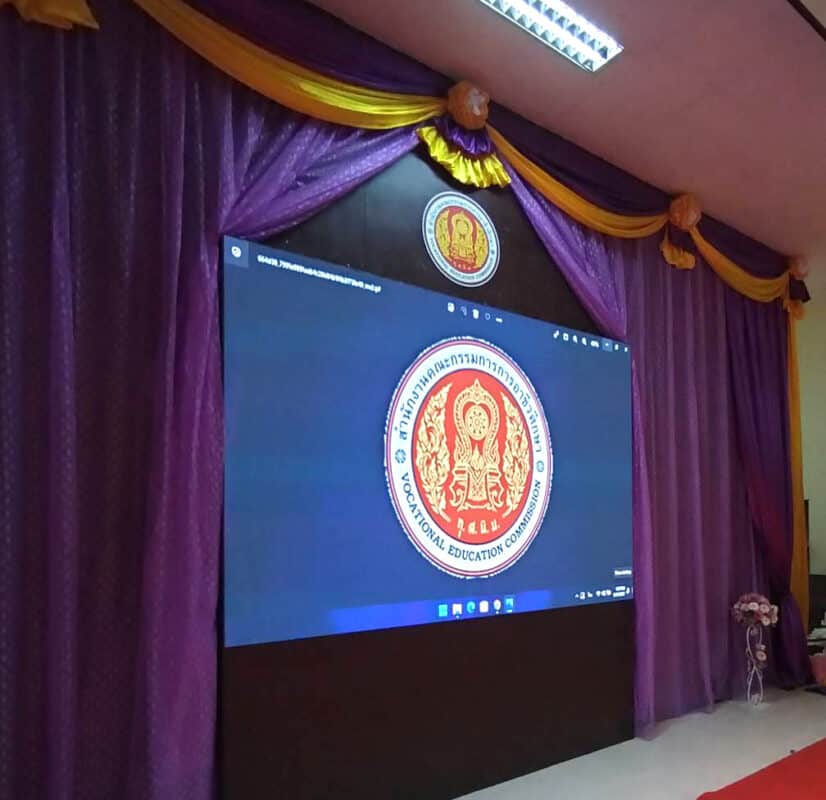 ติดตั้ง Ledwall วิทยาลัยเกษตรและเทคโนโลยีอุดรธานี 9