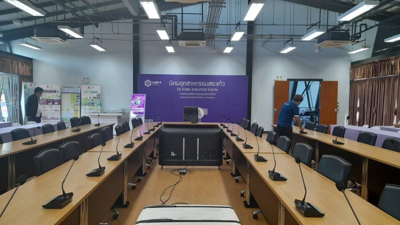 ไกก้ามีความยินดีได้มีส่วนร่วมนำสินค้าไปใช้ในการประชุมที่นิคมอุตสาหกรรมสระแก้ว 3